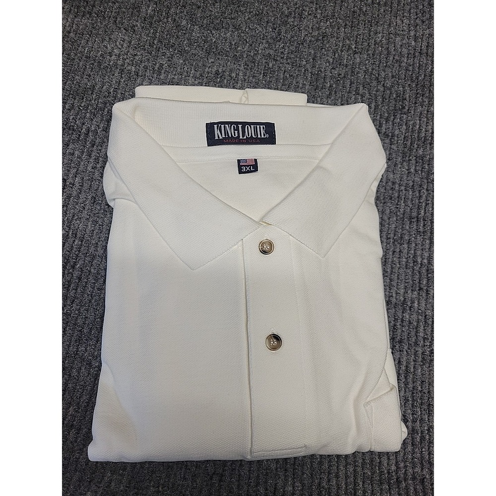 Nwot King Louie White Short Sleeve Pocket Polo 3xl‎ USA